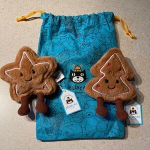Jellycat star and tree cookies